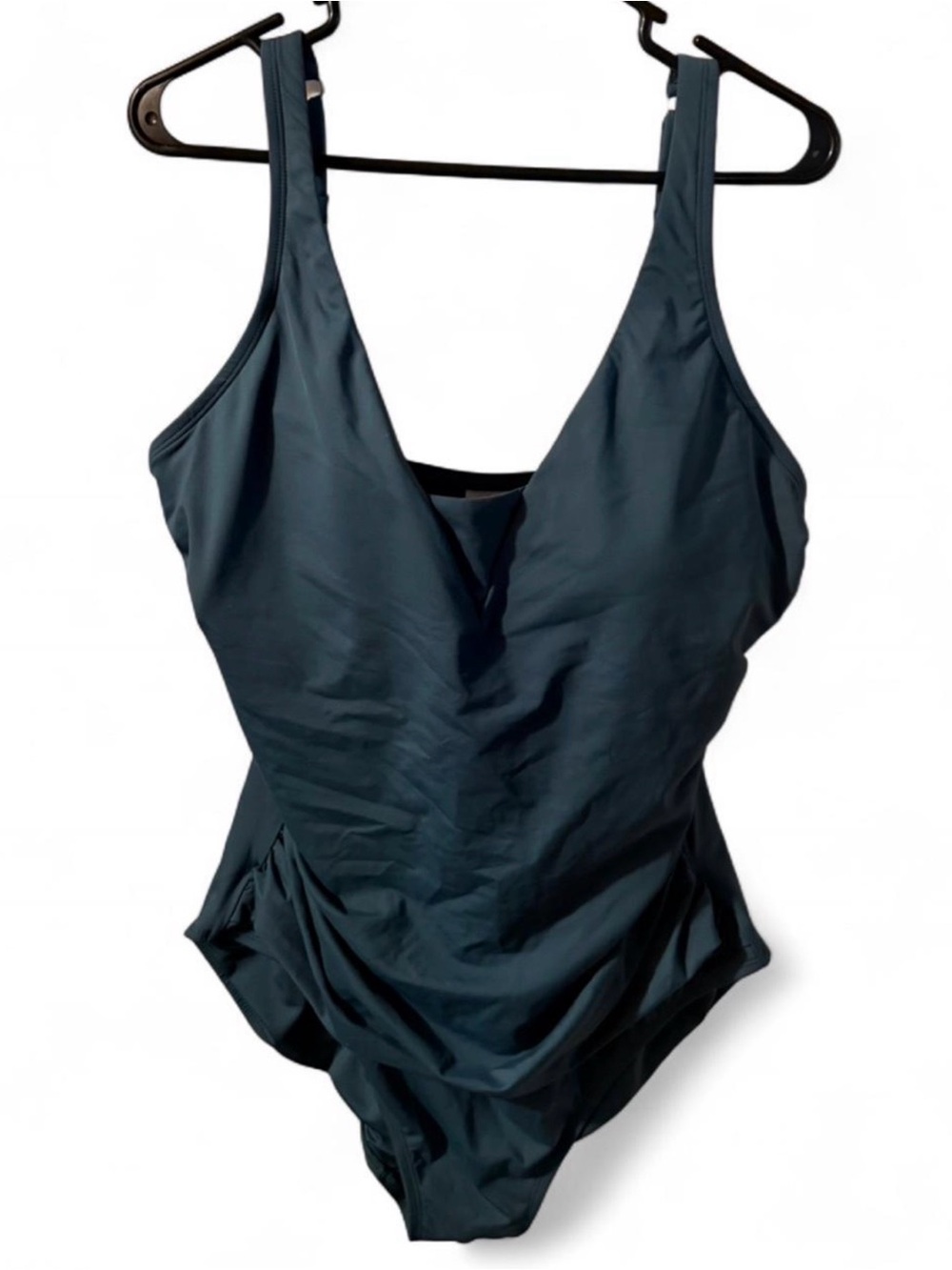Lands' End Dark Teal One-Piece Swimsuit